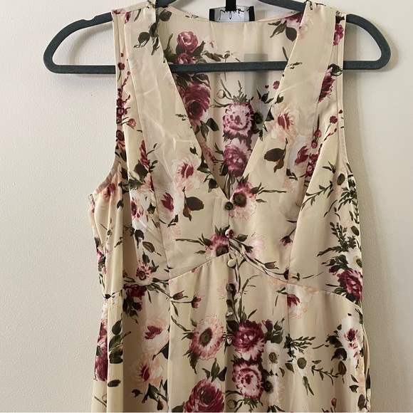 Lulu’s Petal Perfect Cream Multi Floral Print Maxi Dress - Picture 2 of 4